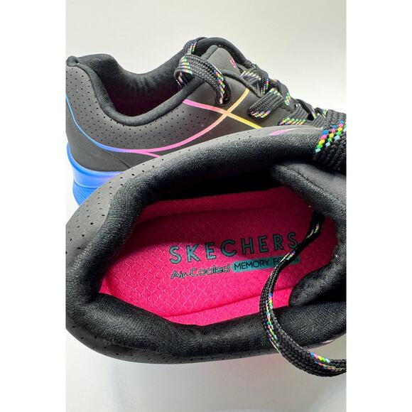 Skechers Uno Pop Of Sunshine Style 155148 Women’s Black Rainbow US size 6.5 - Picture 4 of 8